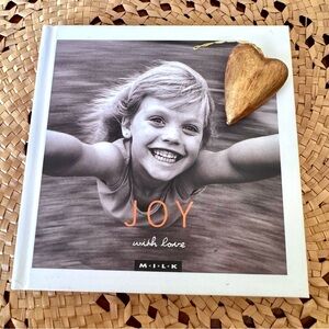 Joy with Love Hallmark Hardcover Book Photography Photos & Heart Charm